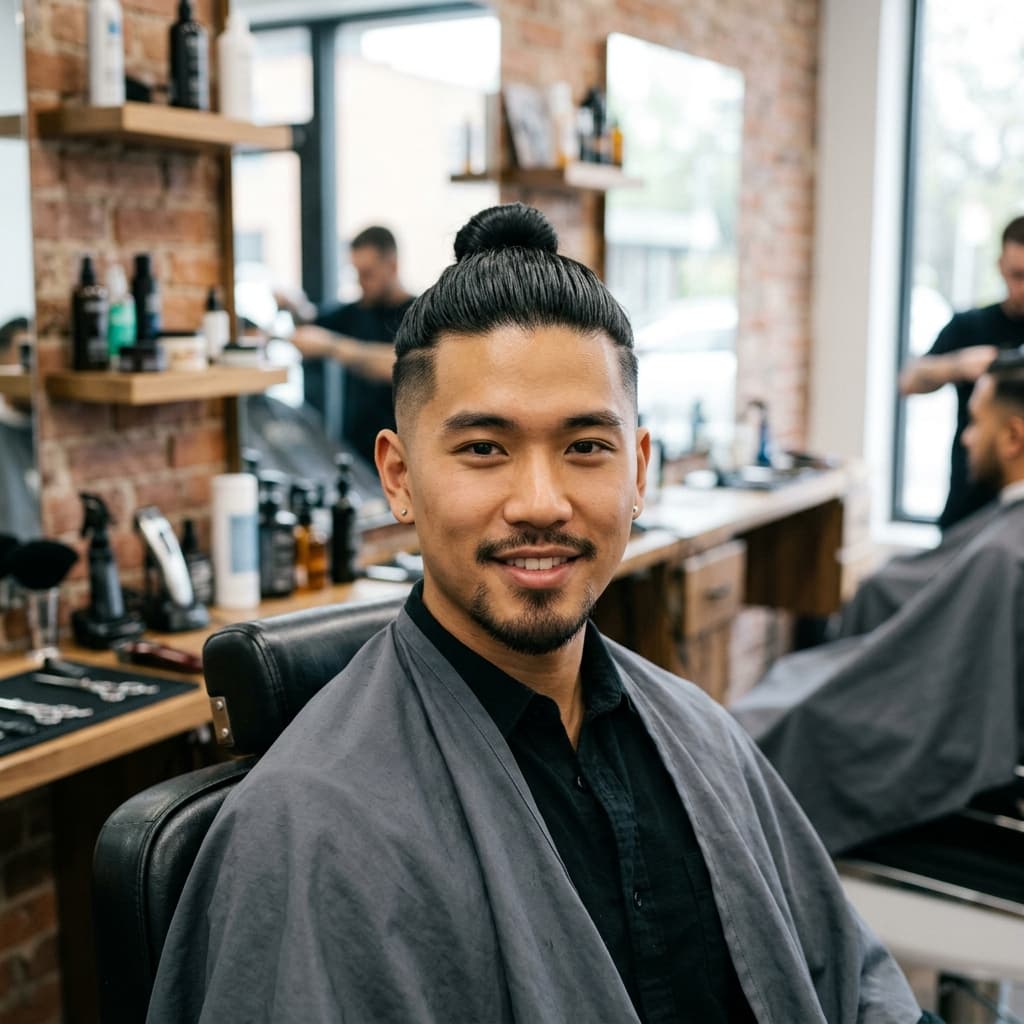 Man Bun - Medium · Straight Thick reference