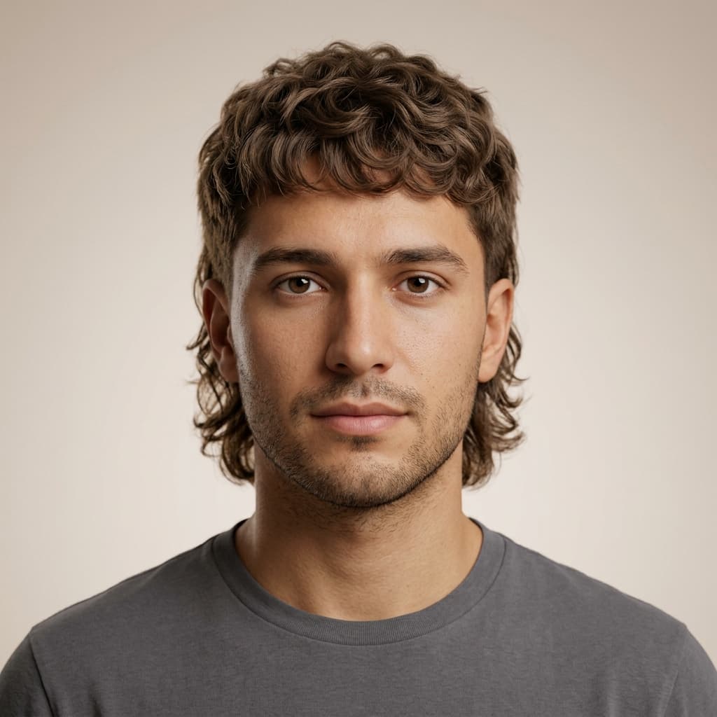 Modern Mullet - Tan · Wavy reference