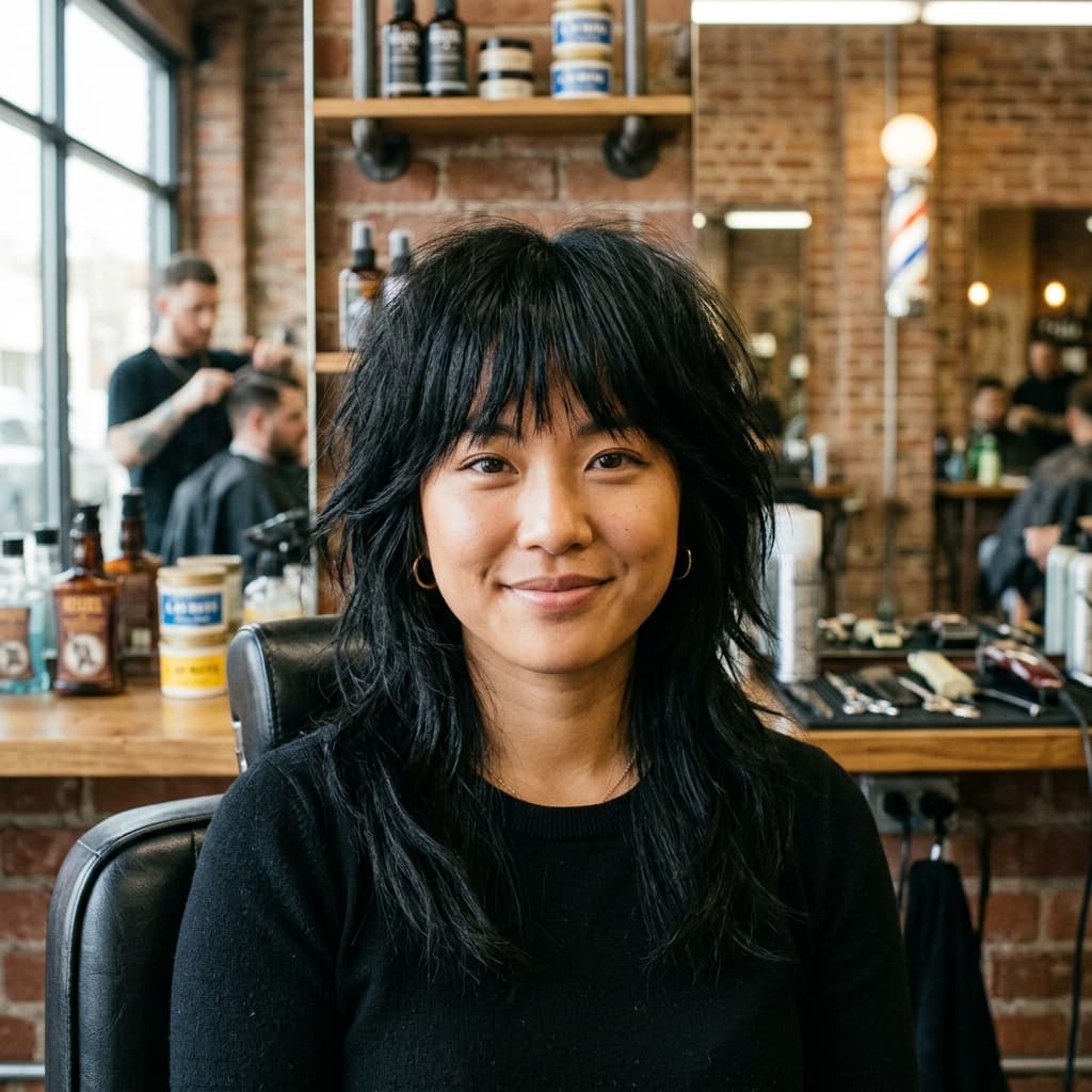 Shag Cut - Medium · Straight Thick reference